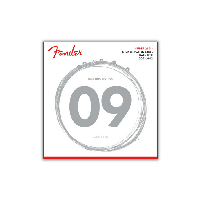 Cuerdas Fender 09-42 Super 250s Ball End | Guitarra Eléctrica