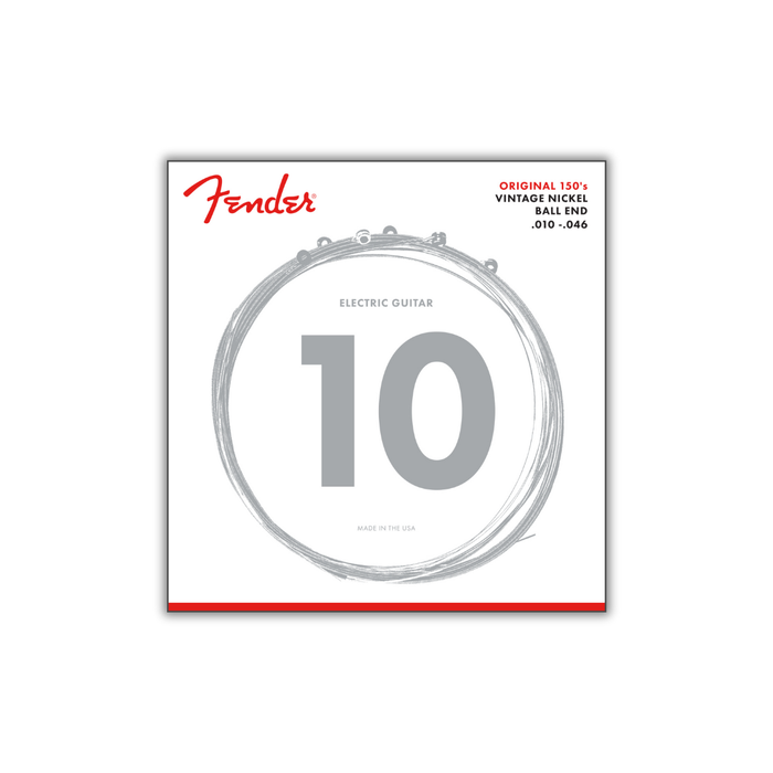 Cuerdas Fender 10-46 Original 150s Bullet End | Guitarra Eléctrica