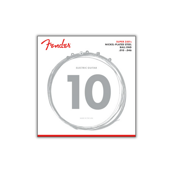 Cuerdas Fender 10-46 Super 250s Ball End | Guitarra Eléctrica
