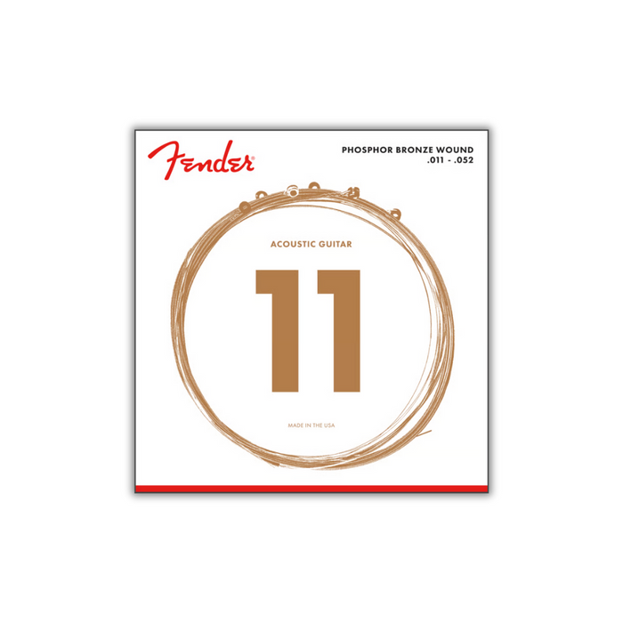 Cuerdas Fender 11-52 Phosphor Bronze Ball End | Guitarra Acústica