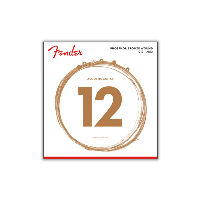 Cuerdas Fender 12-53 Phosphor Bronze | Guitarra Acústica