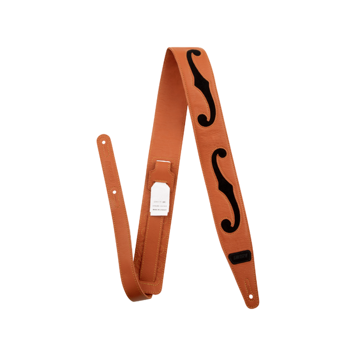 F-HOLES LEATHER STRAPS, NARANJA Y NEGRO STRAP GRETSCH