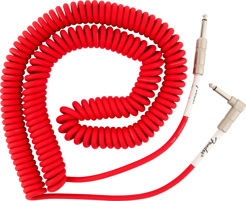 ORIGINAL SERIES COIL INSTRUMENT CABLE 9M COLOR ROJO FENDER