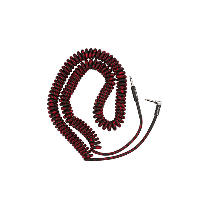 PROFESSIONAL SERIES TWEED COIL CABLES COLOR ROJO NEGRO FENDER