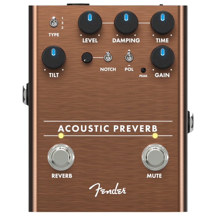 ACOUSTIC PREVERB REVERB-PREAMP PEDAL FENDER