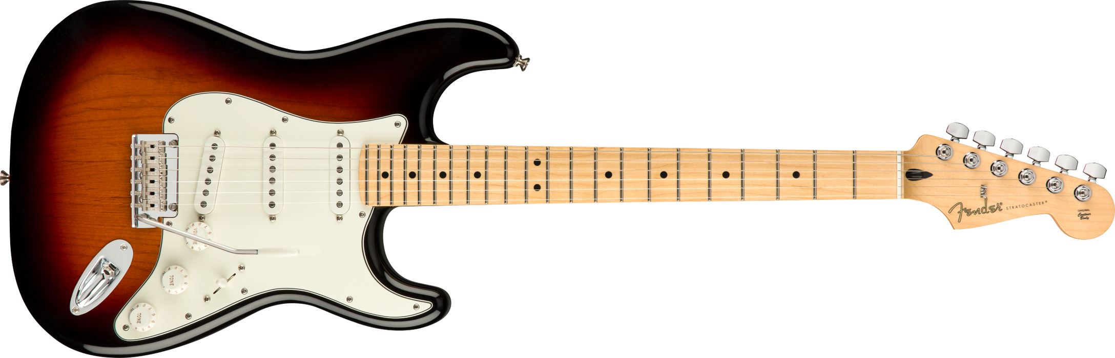 PLAYER STRATOCASTER COLOR 3 TONE BURST MAPLE FINGERBOARD SSS GUITARRA ELÉCTRICA FENDER