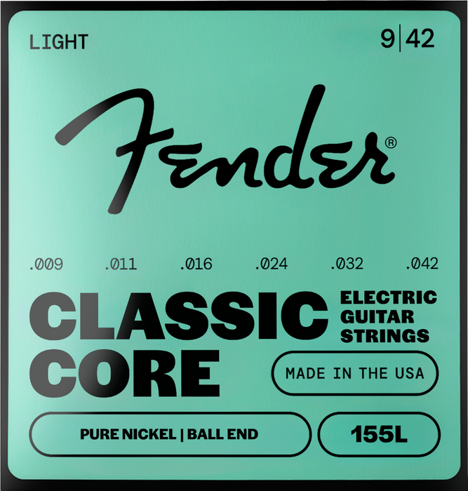 Classic Core 155L Guitar Strings, Pure Nickel, Ball End, Gauges .009-.042