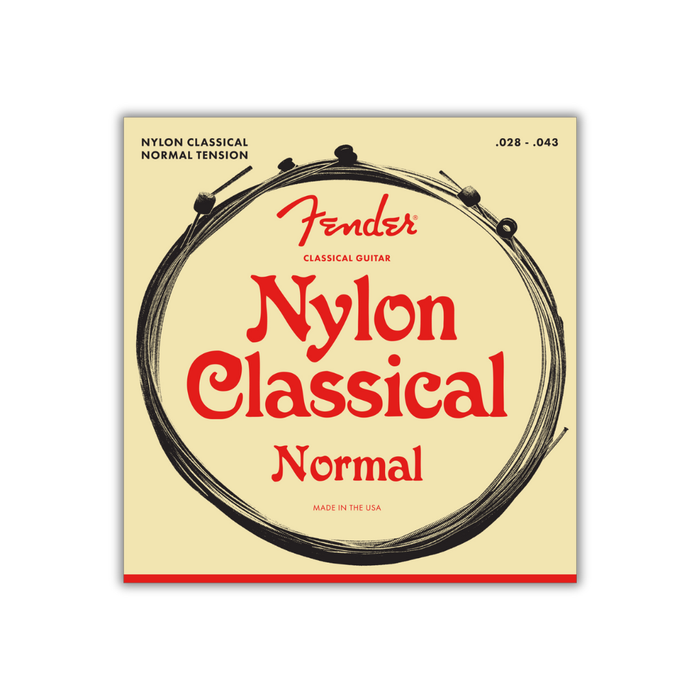 Cuerdas Fender Nylon Normal Tension Ball End | Guitarra Acústica