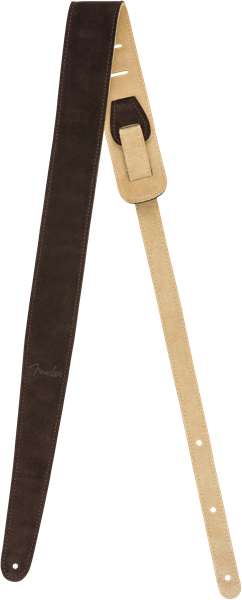 Correa reversible suede, marrón/beige