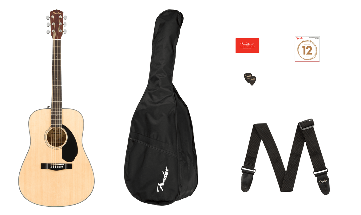 GUITARRA ACUSTICA CD-60 S DREAD NATURAL FENDER