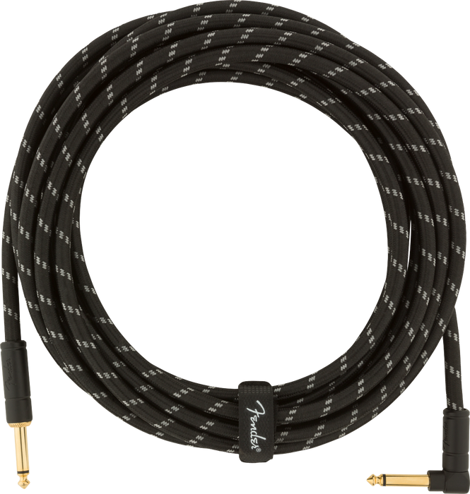 DELUXE SERIES INSTRUMENT CABLE 5.5M COLOR NEGRO TWEED FENDER